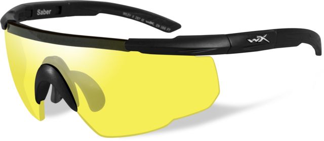 Wiley X Saber Advanced Sunglasses - Pale Yellow Lens / Matte Black Frame - Wiley X