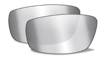 Wiley X WX Sleek Replacement Parts - Silver Flash Smoke Grey Lens Only - Wiley X