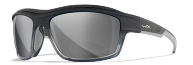 Wiley X WX Ozone Sunglasses Matte Grey Frame Grey Silver Flash Lens - Wiley X