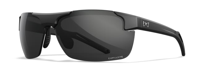 Wiley X WX Prime Sunglasses Matte Black Frame Prime Captivate Grey Lens - Wiley X