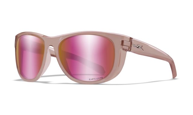 Wiley X WX Weekender - Captivate - Polarized Rose Gold Mirror/ Crystal Blush Frame - Wiley X