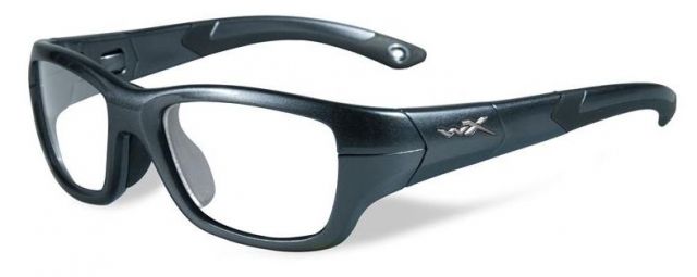 Wiley X Youth Force Flash SunglassesGraphite/BlackClear Lens - Wiley X