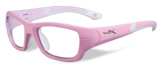 Wiley X Youth Force Flash SunglassesRock Candy PinkClear Lens - Wiley X