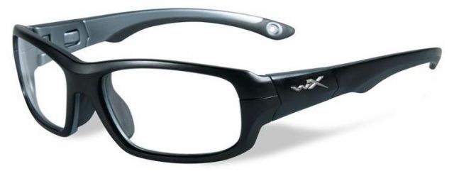 Wiley X Youth Force Gamer SunglassesMatte Black/Dark SilverClear Lens - Wiley X