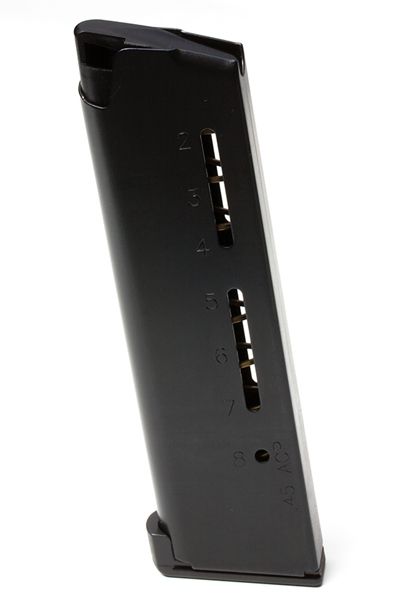 son Combat 1911 Elite Tactical Magazine .45 ACP HD P Full-Size 8 Round Lo-Profile Steel Base Pad Black Ammo