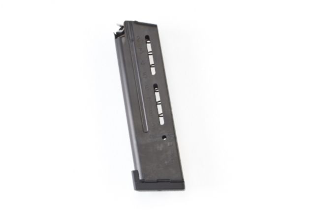 son Combat 1911 Elite Tactical Magazine 9mm Full-Size 10 Round Aluminum Base Pad Black Ammo