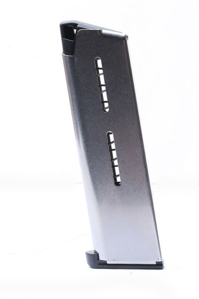 son Combat 1911 Magazine .45 ACP Full-Size 7 Round Lo-Profile Steel Base Pad Silver Ammo