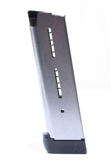 son Combat 1911 Magazine .45 ACP Full-Size 8 Round Extended Base Pad Silver 47DE Ammo