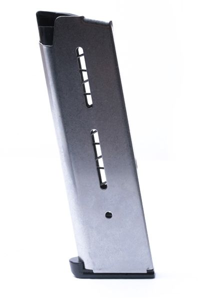 son Combat 1911 Magazine .45 ACP Full-Size 8 Round Lo-Profile Steel Base Pad Silver Ammo