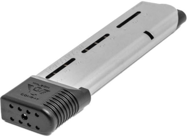 son Combat 1911 Magazine .45 ACP Full-Size Wrap Around Base Pad Stainless Steel 10 Round Ammo