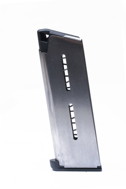 Wilson Combat 1911 Magazine .45 ACP Sentinel 6 Round Lo-Profile Steel Base Pad Silver - Wilson Combat