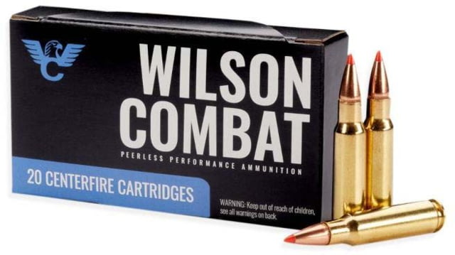 Wilson Combat 6.8 SPC 120 Grain Super Shock Tip Brass Rifle Ammo 20 Rounds