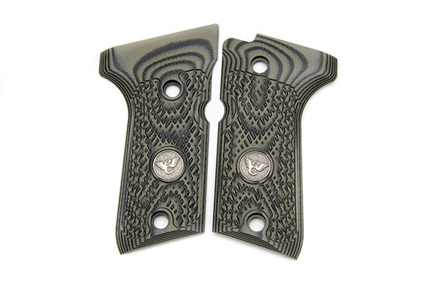 Wilson Combat Beretta 92 96 Compact G10 Grips ULTRA THIN with WC Logo Dirty Olive - Wilson Combat