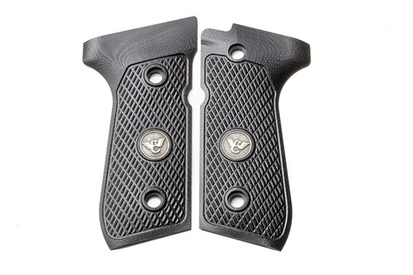 Wilson Combat Beretta 92 96 G10 Grips ULTRA THIN with WC Logo Black - Wilson Combat