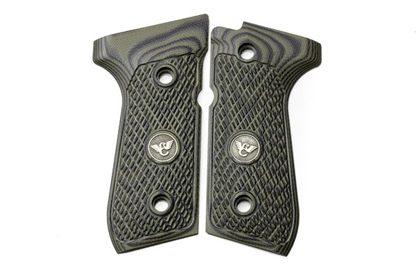 Wilson Combat Beretta 92 96 G10 Grips ULTRA THIN with WC Logo Dirty Olive - Wilson Combat
