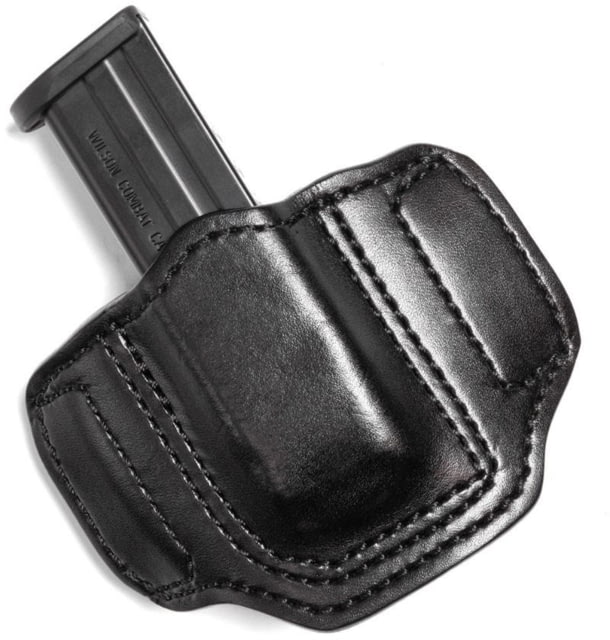 Wilson Combat Cowhide Leather Single Pistol Magazine Pouch Wilson Combat EDC X9 Right Black - Wilson Combat