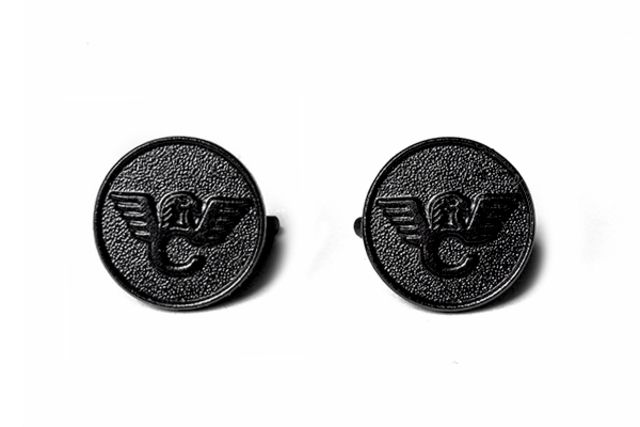 Wilson Combat Grip Medallion Set of 2 Black - Wilson Combat