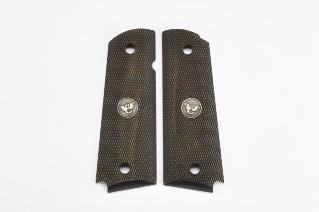 Wilson Combat Grips Full-Size Diamondwood Fully Checkered Brown - Wilson Combat