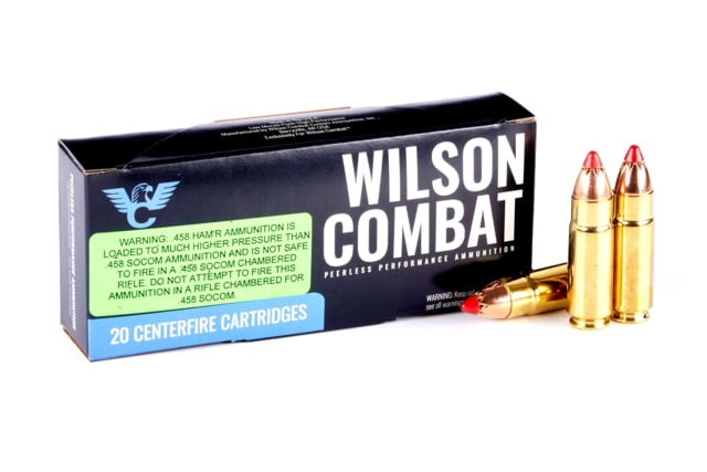 Wilson Combat Hornady .458 HAM'R 250 Grain MonoFlex Brass Cased Pistol Ammunition 20 Round - Wilson Combat