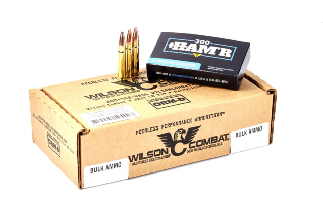Wilson Combat Hornady FMJ 300 HAM'R 125 Grain Brass Cased Pistol Ammo 200 Round 200RD - Wilson Combat