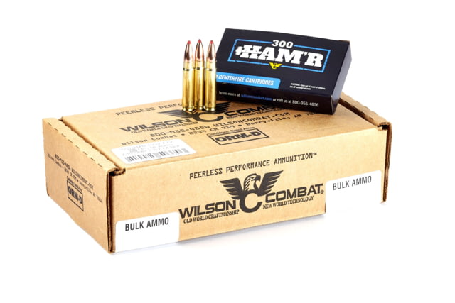 Wilson Combat Hornady FTX 300 HAM'R 135 Grain Brass Cased Pistol Ammo 200 Round 200RD