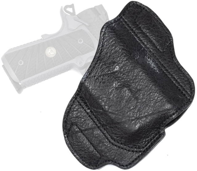 Wilson Combat Jason Winnie Leather Outside the Waistband Holster w/ Streamlight TLR-3 1911 Compact/ Professional Right Black Elephant - Wilson Combat