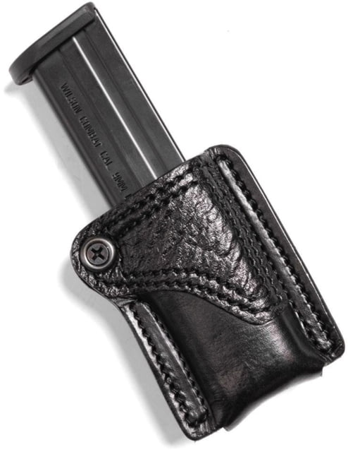 Wilson Combat Leather Single Pistol Magazine Pouch Wilson Combat EDC X9 Ambidextrous Black - Wilson Combat