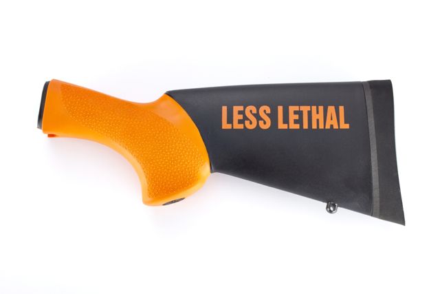 Wilson Combat Less Lethal Buttstock Assembly Hogue Orange Rubber Short - Wilson Combat