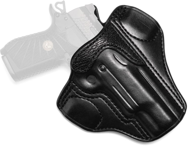 Wilson Combat Lo-Profile II Leather Outside the Waistband Holster w/ Rail Wilson Combat EDC X9L/SFX9 Right Black - Wilson Combat