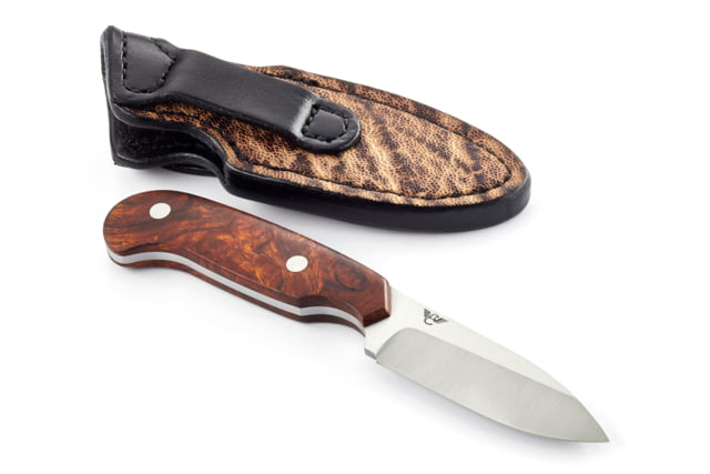 Wilson Combat Mombasa Skinner Fixed Blade Knife Des. Ironwood Woods Brown - Wilson Combat