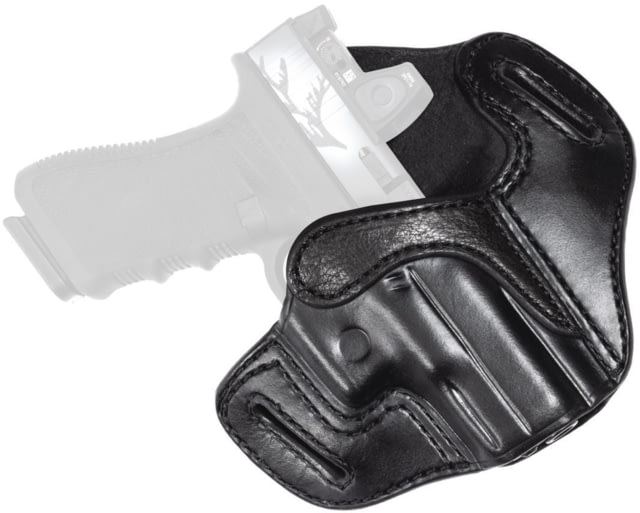 Wilson Combat Optic Ready Cowhide Leather Outside the Waistband Holster Glock 19/23/32 Right Black - Wilson Combat