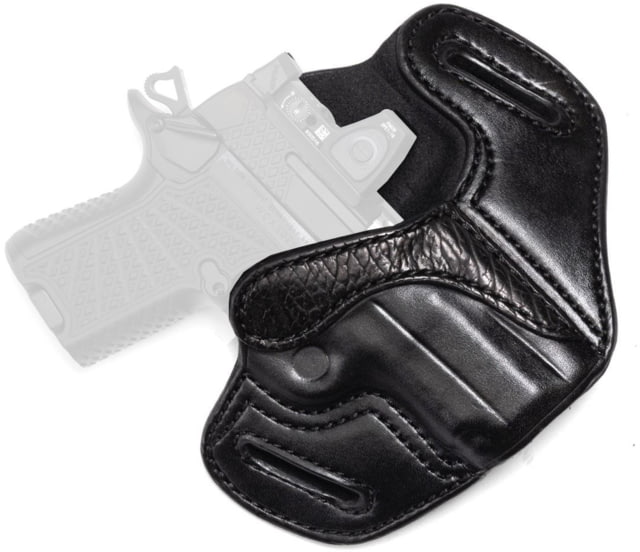 Wilson Combat Optic Ready Cowhide Leather Outside the Waistband Holster w/ Rail Wilson Combat EDC SFX9/X9s Right Black - Wilson Combat