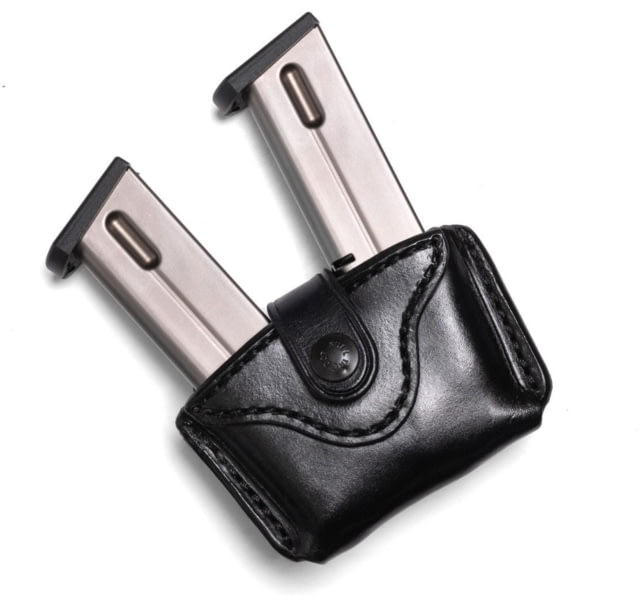 Wilson Combat Palmetto Cowhide Leather Double Pistol Magazine Pouch Beretta 92 Ambidextrous Black - Wilson Combat