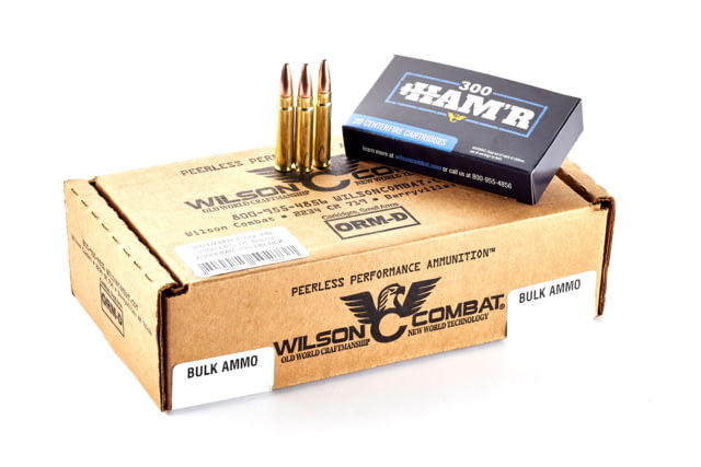 Wilson Combat Speer 300 HAM'R 150 Grain Bonded Brass Cased Pistol Ammo 200 Round 200RD