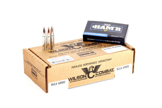 Wilson Combat Speer HAM'R Bonded 300 HAM'R 135 Grain Nickel Cased Pistol Ammo 200 Round 200RD