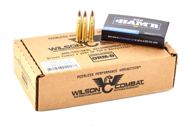 Wilson Combat Speer TNT 300 HAM'R 125 Grain Brass Cased Pistol Ammo 200 Round 200RD