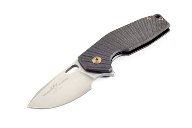 Wilson Combat Starburst Suru Folding Knife Carbon Fiber w/ Titanium Anodize Frame Stonewash - Wilson Combat