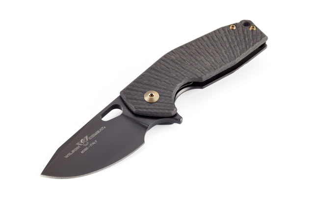 Wilson Combat Starburst Suru Folding Knife Carbon Fiber w/ Titanium PVD Frame Lock Black - Wilson Combat