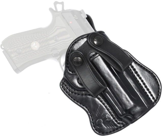 Wilson Combat Undercover Professional Cowhide Leather Inside the Waistband Holster Beretta 92/96 Compact/Centurion Right Black - Wilson Combat