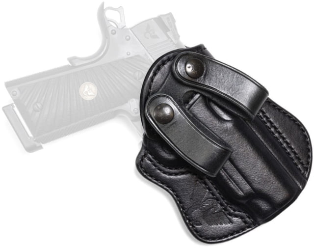 Wilson Combat Undercover Professional Cowhide Leather Inside the Waistband Holster w/ Rail 1911 Commander/Compact Right Black - Wilson Combat