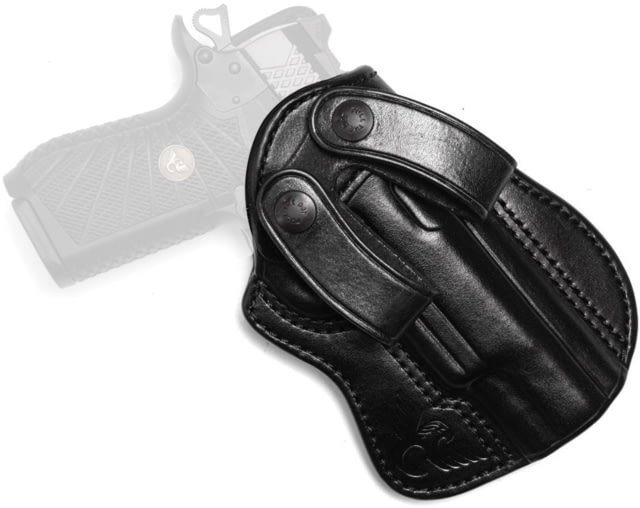 Wilson Combat Undercover Professional Cowhide Leather Inside the Waistband Holster w/ Rail Wilson Combat EDC X9L/SFX9 Right Black - Wilson Combat