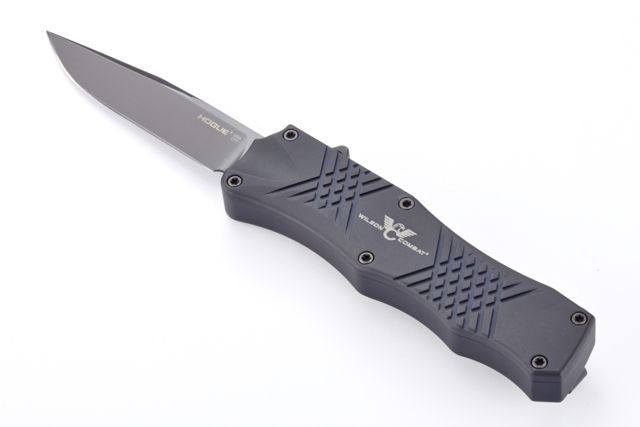 Wilson Combat X-TAC OTF Automatic Black 3.5in Clip Point Blade Hogue Knife - Wilson Combat