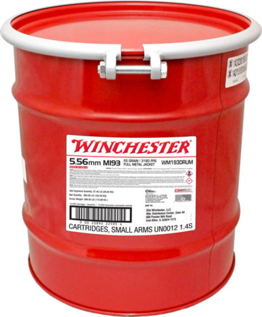 chester 5.56 Mm M193 55 Fmj Win Lc 14000Rd Drum Ammo