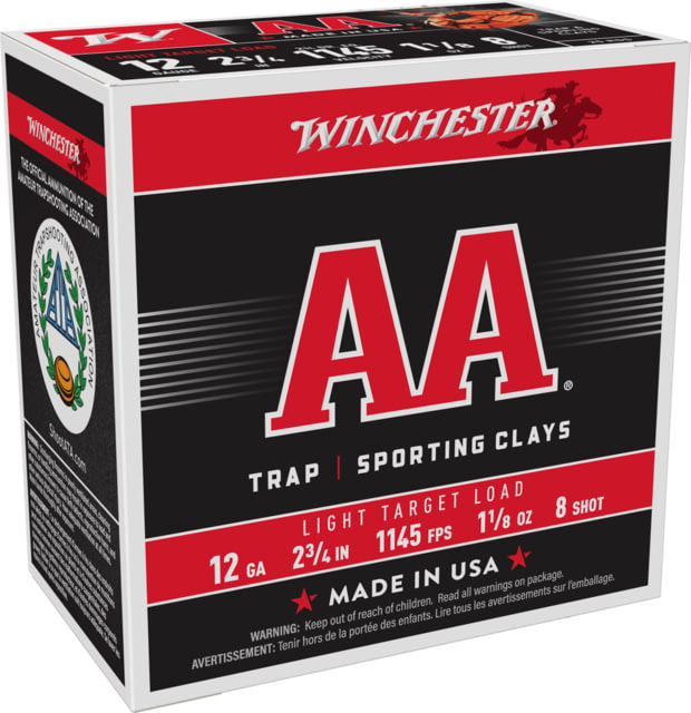 chester AA 12 Gauge 1 1/8 Oz 2.75in Centerfire Shotgun 25 Rounds Ammo