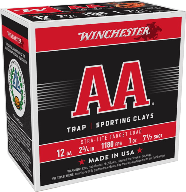 chester AA 12 Gauge 1 Oz 2.75in Centerfire Shotgun 25 Rounds Ammo