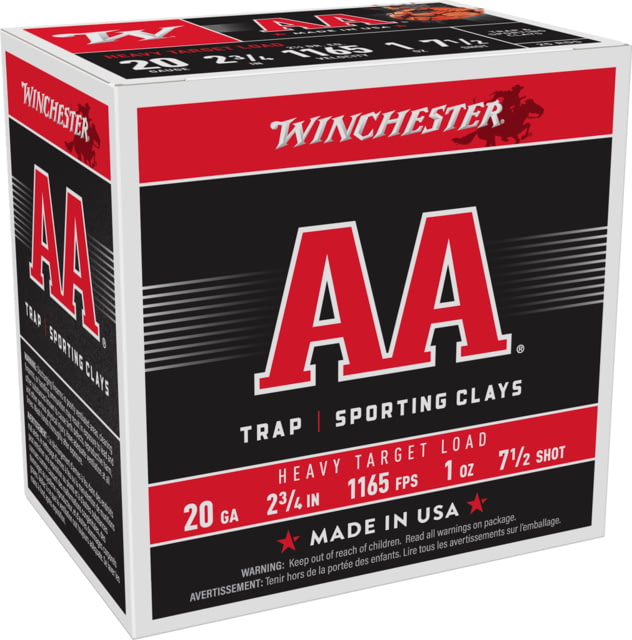 chester AA 20 Gauge 1 Oz 2.75in Centerfire Shotgun 25 Rounds Ammo