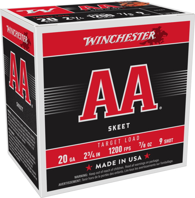 chester AA 20 Gauge 7/8 Oz 2.75in Centerfire Shotgun 25 Rounds Ammo
