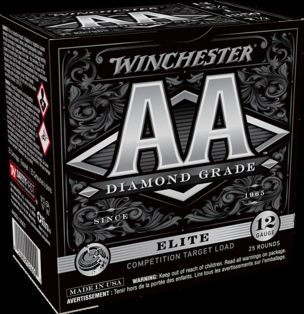 Winchester AA Diamond Grade 12 Gauge 1 Oz 2.75in Centerfire Shotgun Ammo 25 Rounds chester AA Diamond Grade 12 Gauge 1 Oz 2.75in Centerfire Shotgun 25 Rounds Ammo