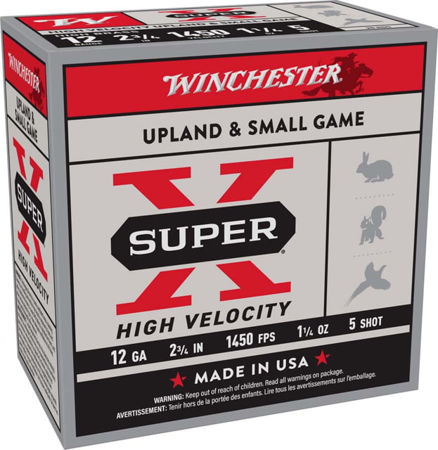 chester Super-X Hi-Veloctiy 12 Gauge 1.25 Oz 2.75 In Shotgun #5 25 Rounds Ammo