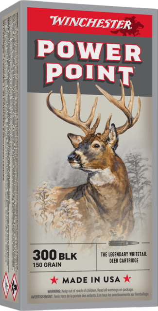 chester Deer Season XP .300 Blackout 150 Grain Pointed Soft Point Brass Rifle 20 Rounds Ammo